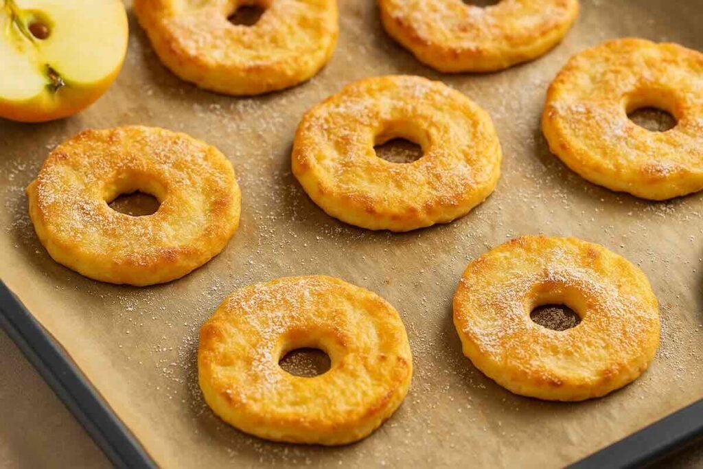 beignets aux pommes sans friture