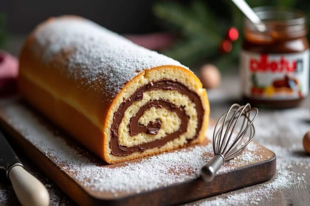Bûche à la mousse de Nutella et de Kinder Bueno, un dessert à tomber par terre
