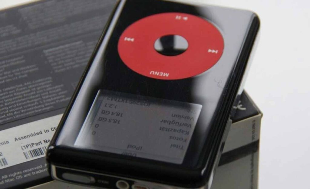 vieil iPod dans un vide-grenier