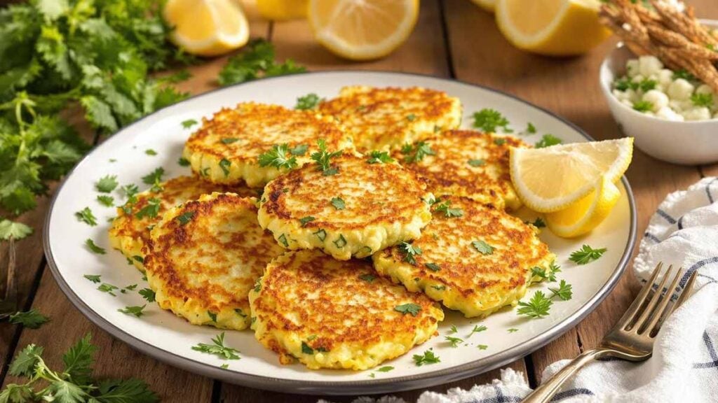 beignets de courgettes à la grecque