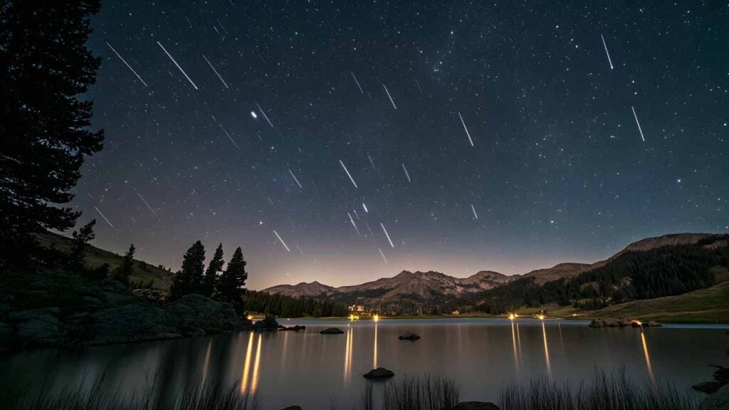 pluie d’étoiles filantes